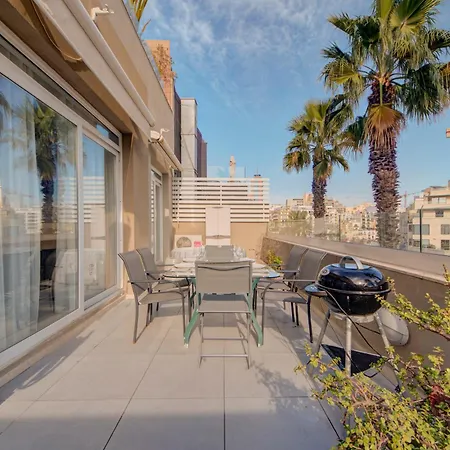 St Julian's 2br Terrace With Private Jacuzzi Daire *