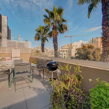 アパート St Julian's 2br Terrace With Private Jacuzzi